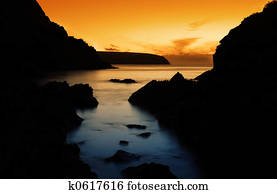 Peaceful Ocean Sunset