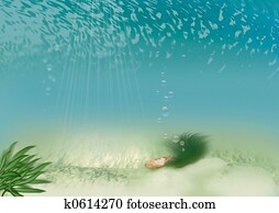 Underwater beach Underwater beach