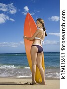 Woman on Maui beach. Woman on Maui beach.
