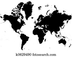 b/w map of the world b/w map of the world