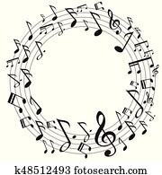 circle music notes circle music notes