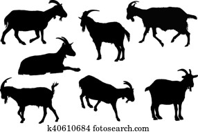 Goat silhouette Goat silhouette