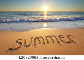 Summer word on the sea