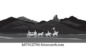 Cinderella シルエット イラスト クリップアート K Fotosearch