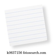 adhesive lined paper(with clipping path)