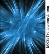 Blue night explosion 3D Blue night explosion 3D
