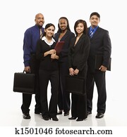 business, groupe, portrait.