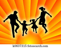 Family in the sun Family in the sun