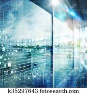 Futuristic tech background Futuristic tech background