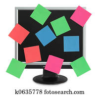 Postit in the monitor