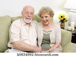 Seniors Relaxing at Home