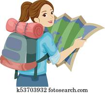 Teen Girl Map Guide Travel Teen Girl Map Guide Travel