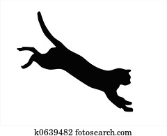 Wild cat jumping Wild cat jumping