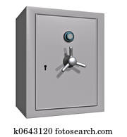 Closed safe Closed safe