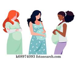 interracial group of pregnancy women characters interracial group of pregnancy women characters