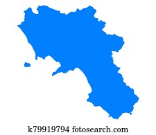 Map of Campania Map of Campania