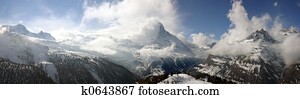 Swiss alpine panorama