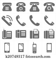 איקון, טלפן, קלאסי, ל, smartphon