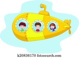 yellow submarine cartoon underwater beatles