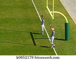 futebol, touchdown, árbitro