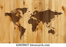 wooden map wooden map