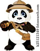 פנדה, סאפארי, חוקר