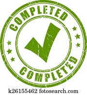 Completed stamp