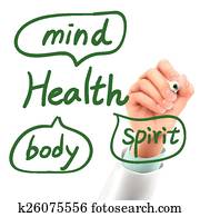 doctor writing health word doctor writing health word