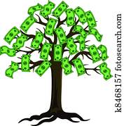 Money Tree Clipart K13570861 Fotosearch - dollar tree