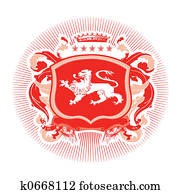 heraldic shield heraldic shield