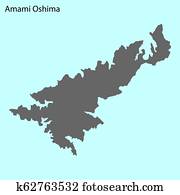 High quality map of island High quality map of island