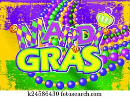 Mardi Gras flag Mardi Gras flag