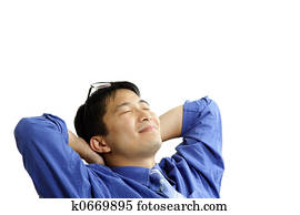 Relaxed businessman