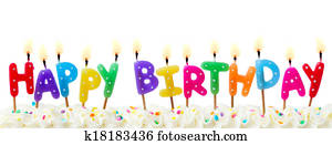 bolo aniversário, velas