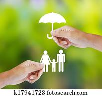 Family, insurance concept Family, insurance concept