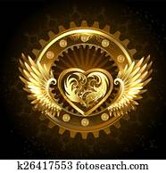 Mechanical heart with wings Mechanical heart with wings