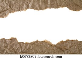Ripped brown paper