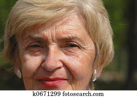 年長の 女性, 肖像画