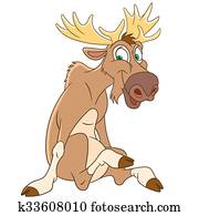 cute cartoon moose cute cartoon moose