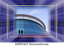 geschäftskonzept, szene