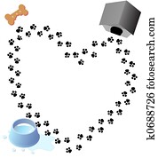 Puppy Love Paw Prints Trail Puppy Love Paw Prints Trail