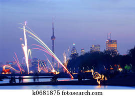 toronto, fogos artifício