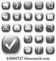 Web Icons Gray Drop Shadows Web Icons Gray Drop Shadows