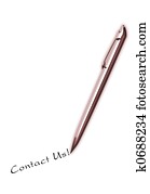 執筆, 私達に連絡しなさい