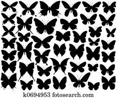 Butterfly shapes Butterfly shapes