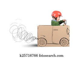Cardboard car Cardboard car
