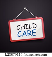 child care hanging sign child care hanging sign