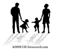Family silhouette Family silhouette