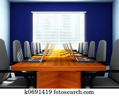 laptops, in, ein, leeres zimmer