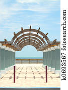 passagem, para, a, oceânicos